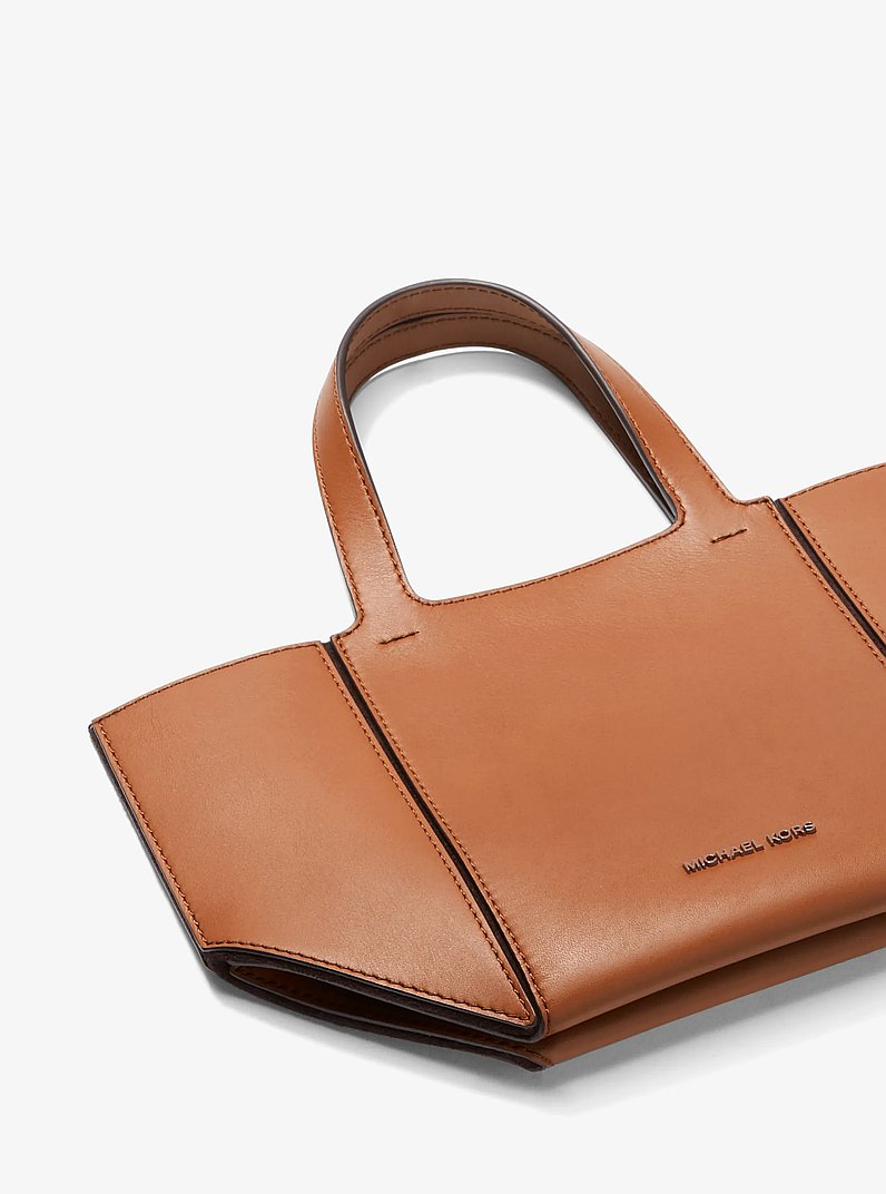 Shopper Jordi Small aus Leder in LUGGAGE | Michael Kors