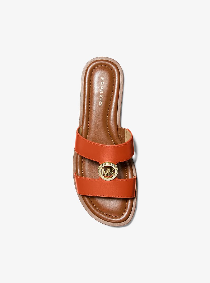 Erin Leather Sandal in MIMOSA | Michael Kors