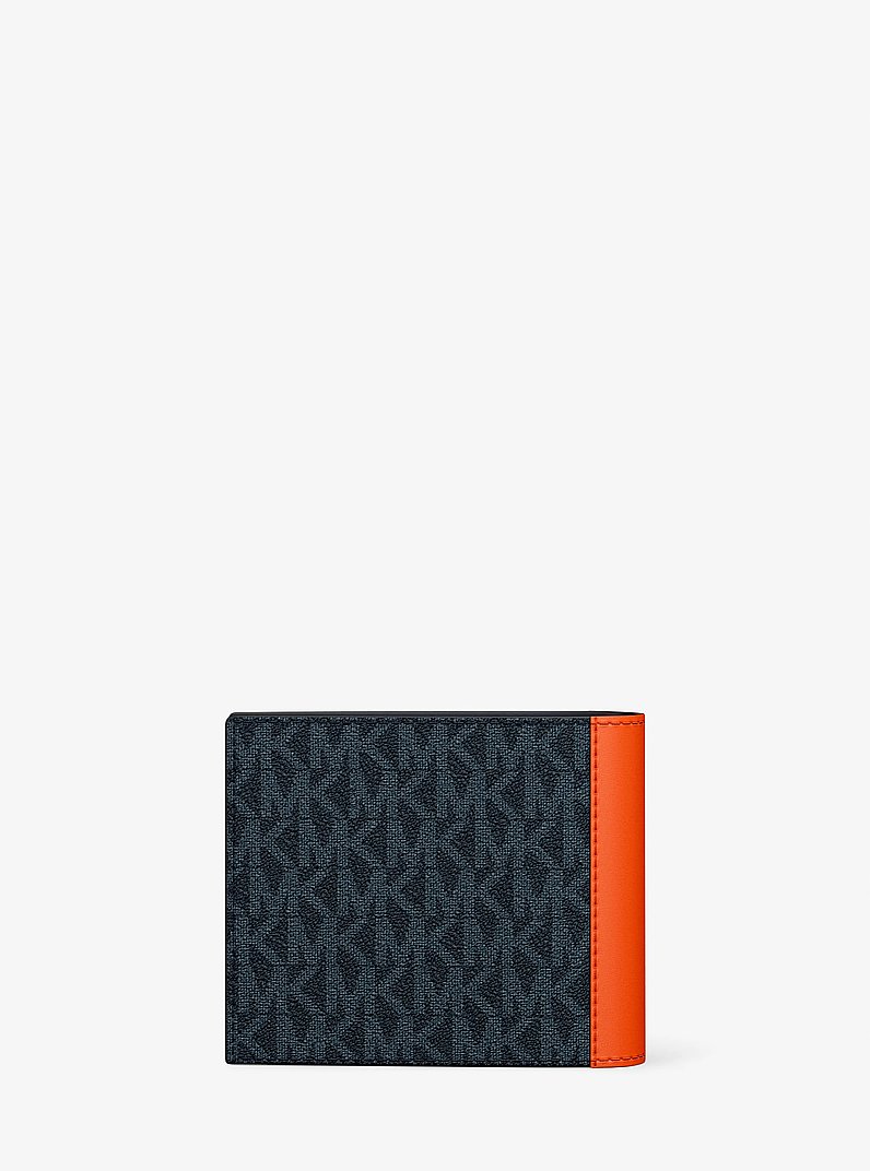 Portefeuille Cooper avec rabat et &agrave; logo Signature in ARGILE ROUGE | Michael Kors