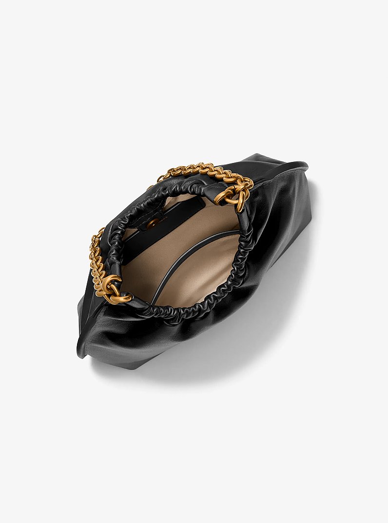 Pochette Indie media in pelle in NERO | Michael Kors