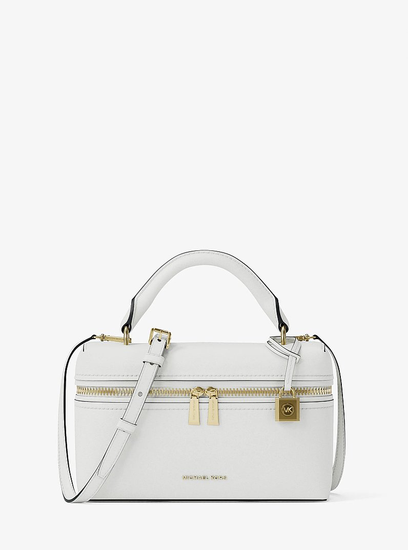 Jana Extra-Small Leather Convertible Crossbody Bag in EGGSHELL | Michael Kors