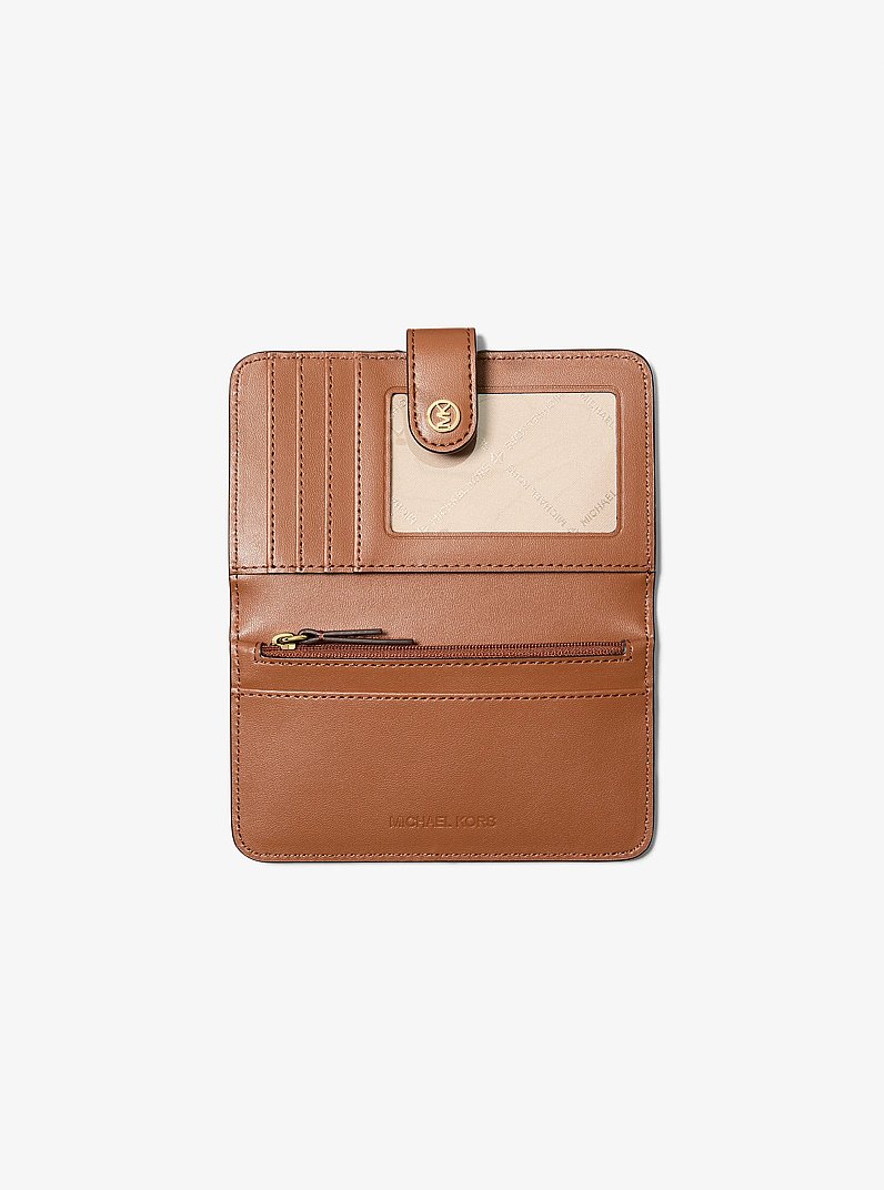 Jet Set Travel Medium Signature Logo Billfold Wallet in VANILLE | Michael Kors