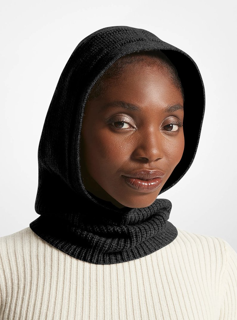 Cashmere Balaclava in BLACK | Michael Kors