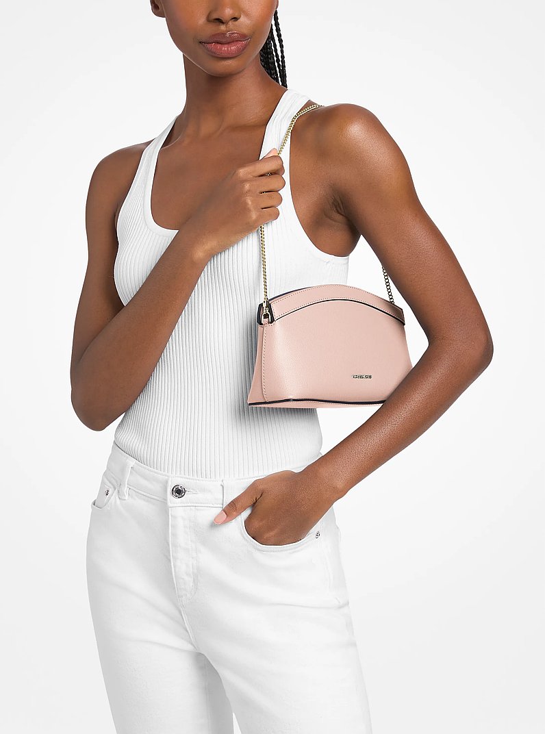 Wandelbare Clutch Athena Small aus Leder in ZARTROSA | Michael Kors