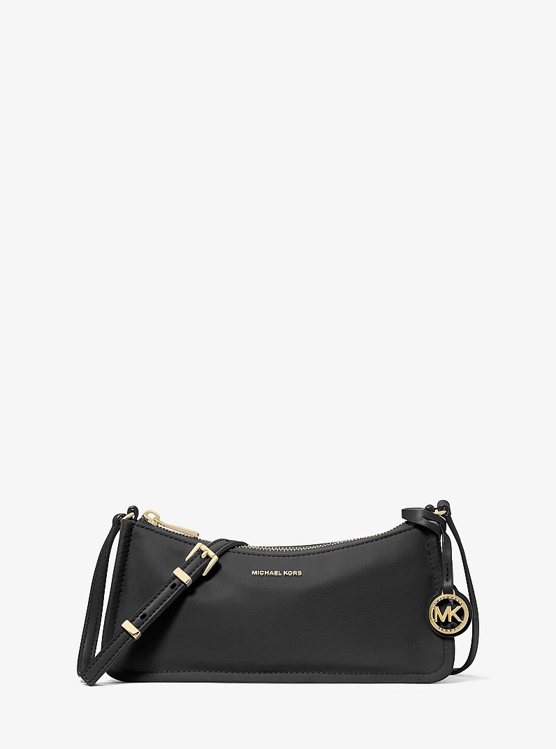 Borsa a tracolla Zadie piccola in nylon in NERO | Michael Kors