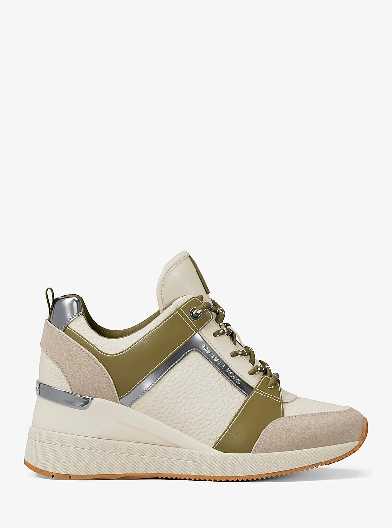 Georgie Mixed-Media Trainer in OREGANO | Michael Kors