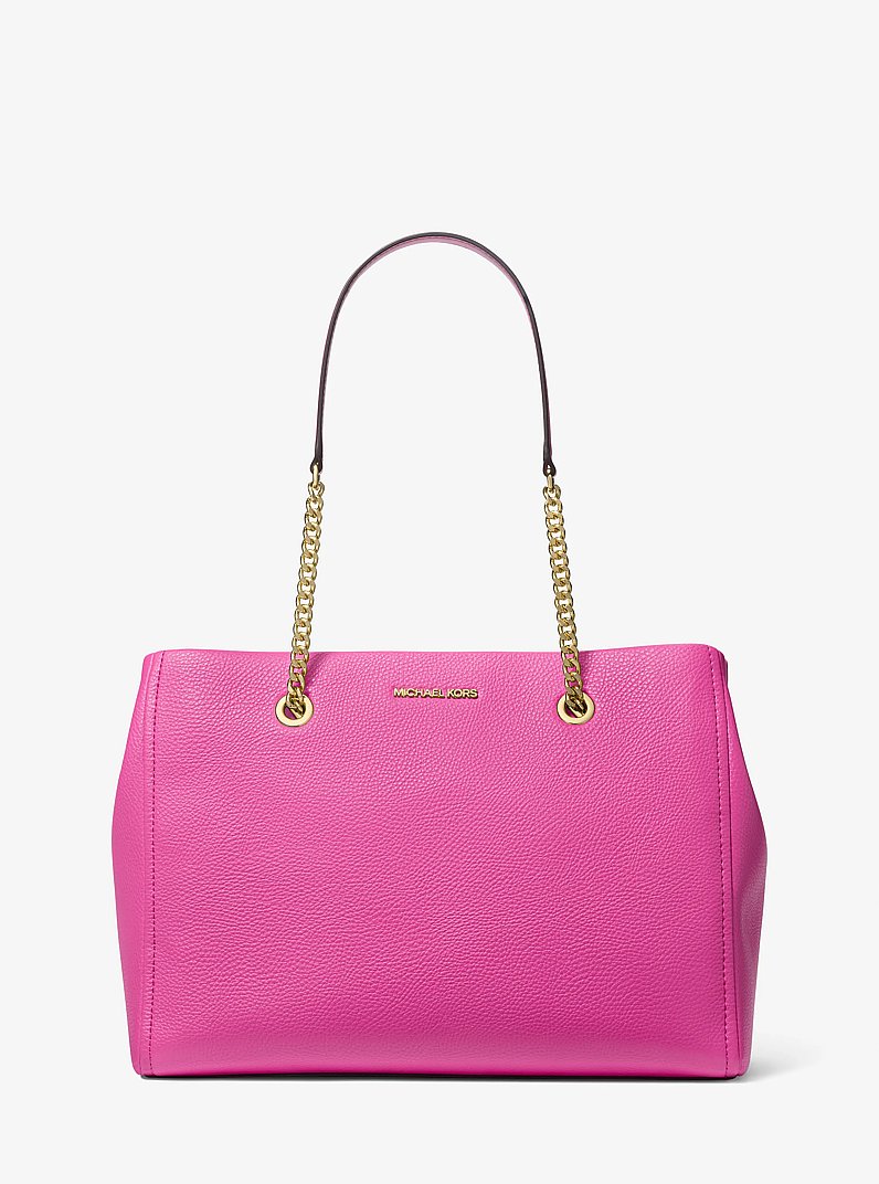 Jet Set Large Chain Tote Bag in CERISE | Michael Kors