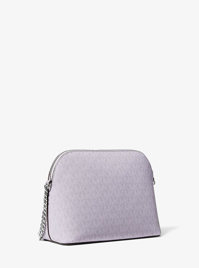 Jet Set Travel Medium Logo Dome Crossbody Bag in LILA | Michael Kors