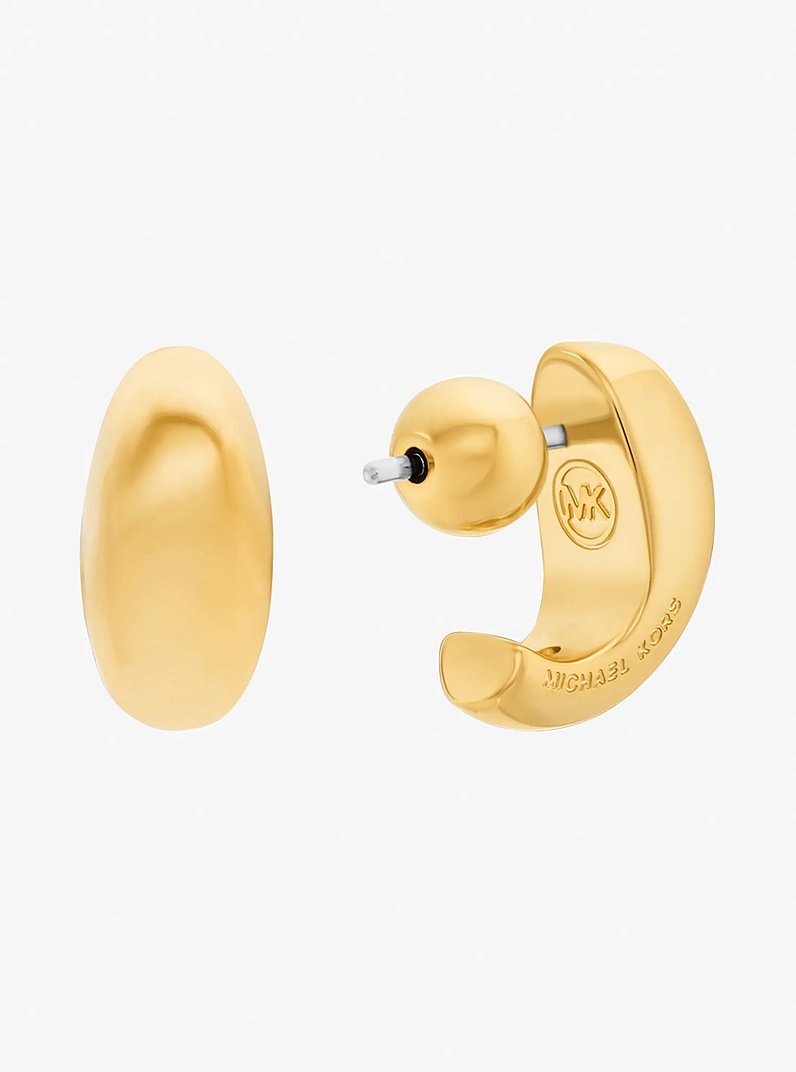Boucles d'oreilles huggies demi-cercle in OR | Michael Kors