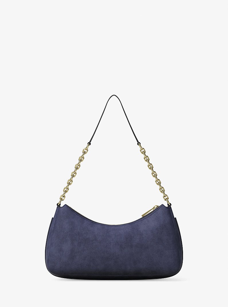 Pochette Nolita Medium aus Nubuk mit Kette in BLAUGR&Uuml;NES KLEID | Michael Kors