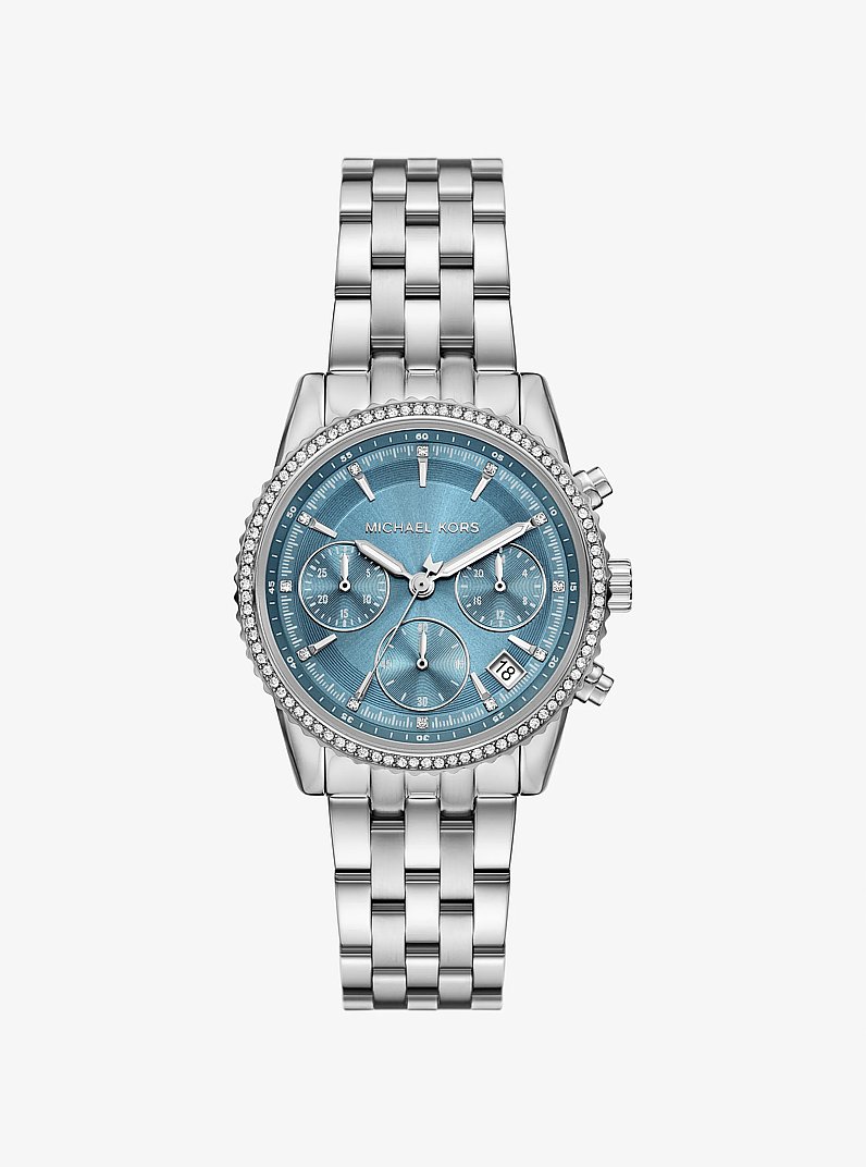 Mini Bryant Silver-Tone Watch in SILVER | Michael Kors