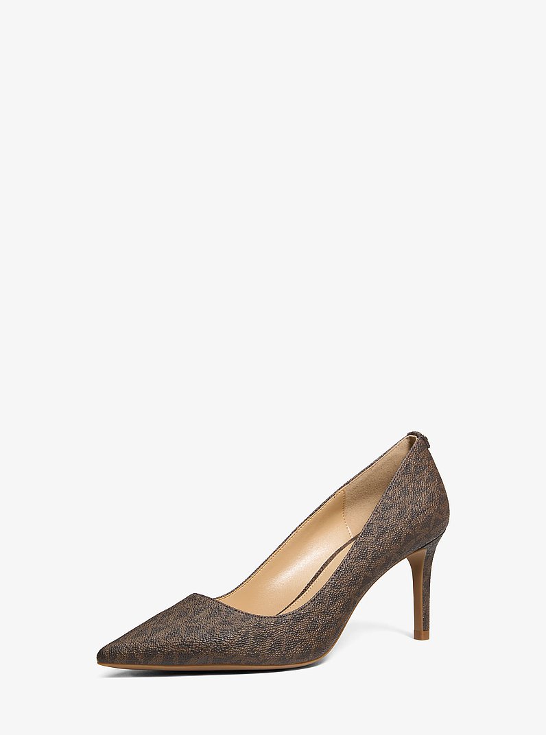 D&eacute;collet&eacute; Alina Flex con logo in MARRONE | Michael Kors