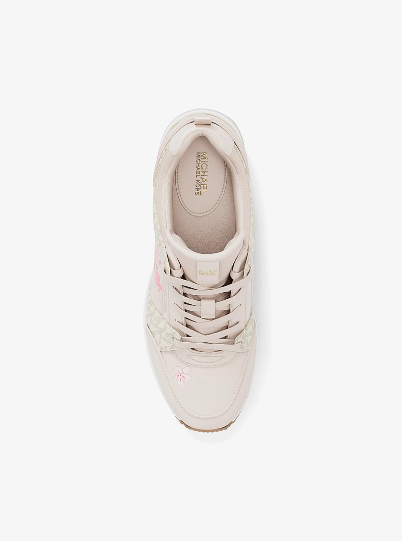 Georgie Signature Logo Trainer in LT CRM MULTI | Michael Kors