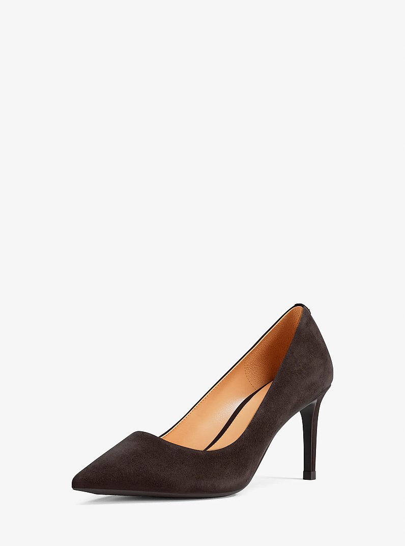 Alina Flex Suede Pump in CHOCOLATE | Michael Kors