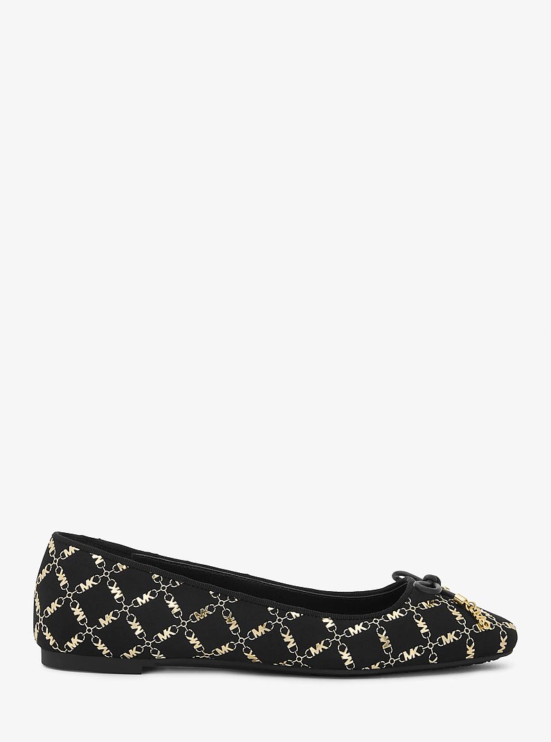 Nori Embellished Faux Suede Ballet Flat