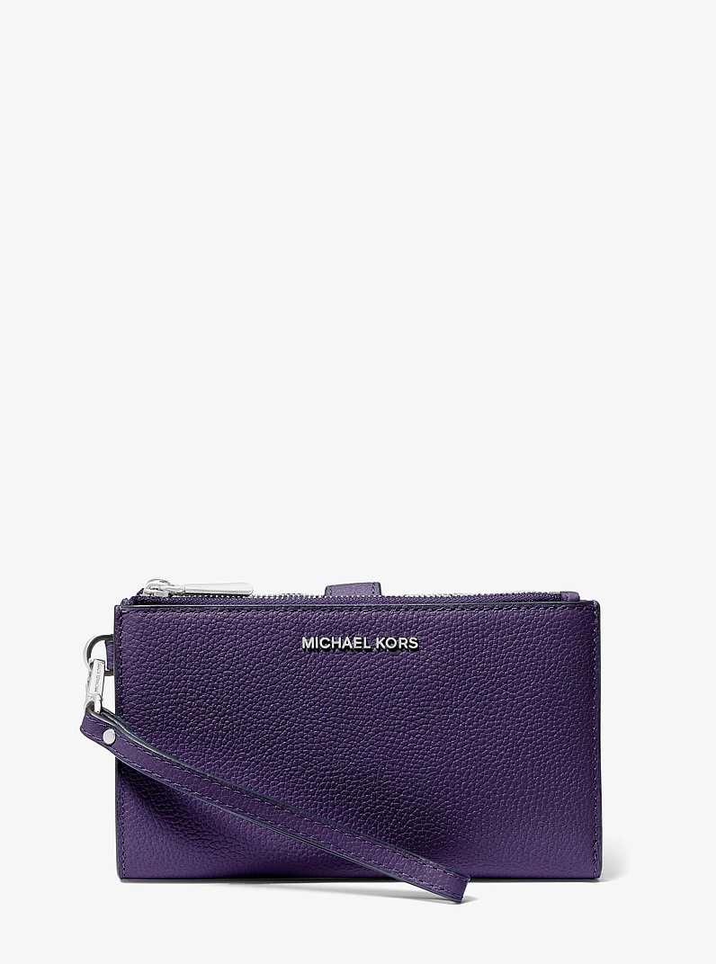 Adele Leather Smartphone Wallet in IRIS | Michael Kors
