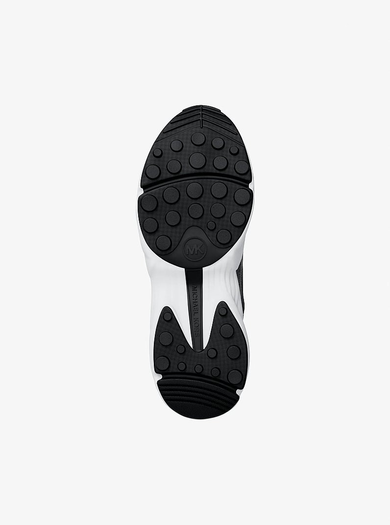 Jett Mixed-Media Trainer in BLACK | Michael Kors