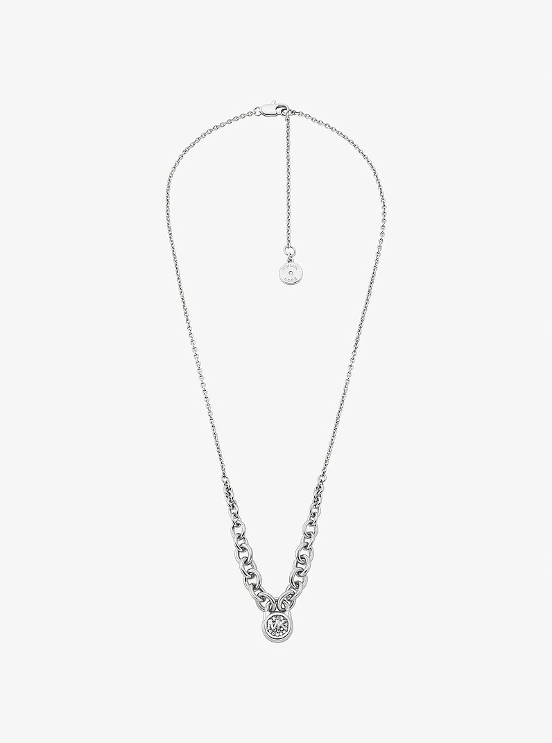 Pavé Lock Necklace
