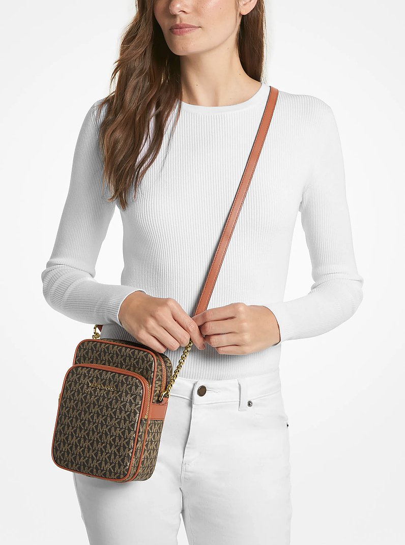 MICHAEL KORS ロゴ入りボディバッグ Michael Michael Kors Jet Set Travel Small Signature Logo Crossbody