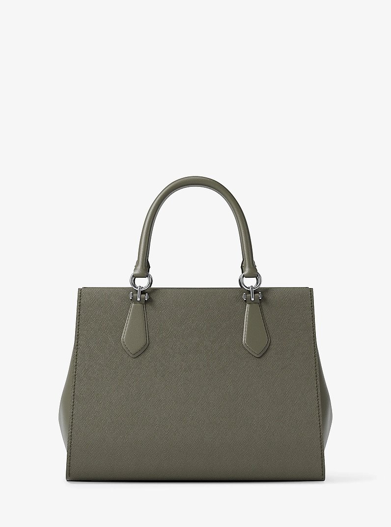 Marilyn Medium Saffiano Leather Satchel in OLIVE | Michael Kors