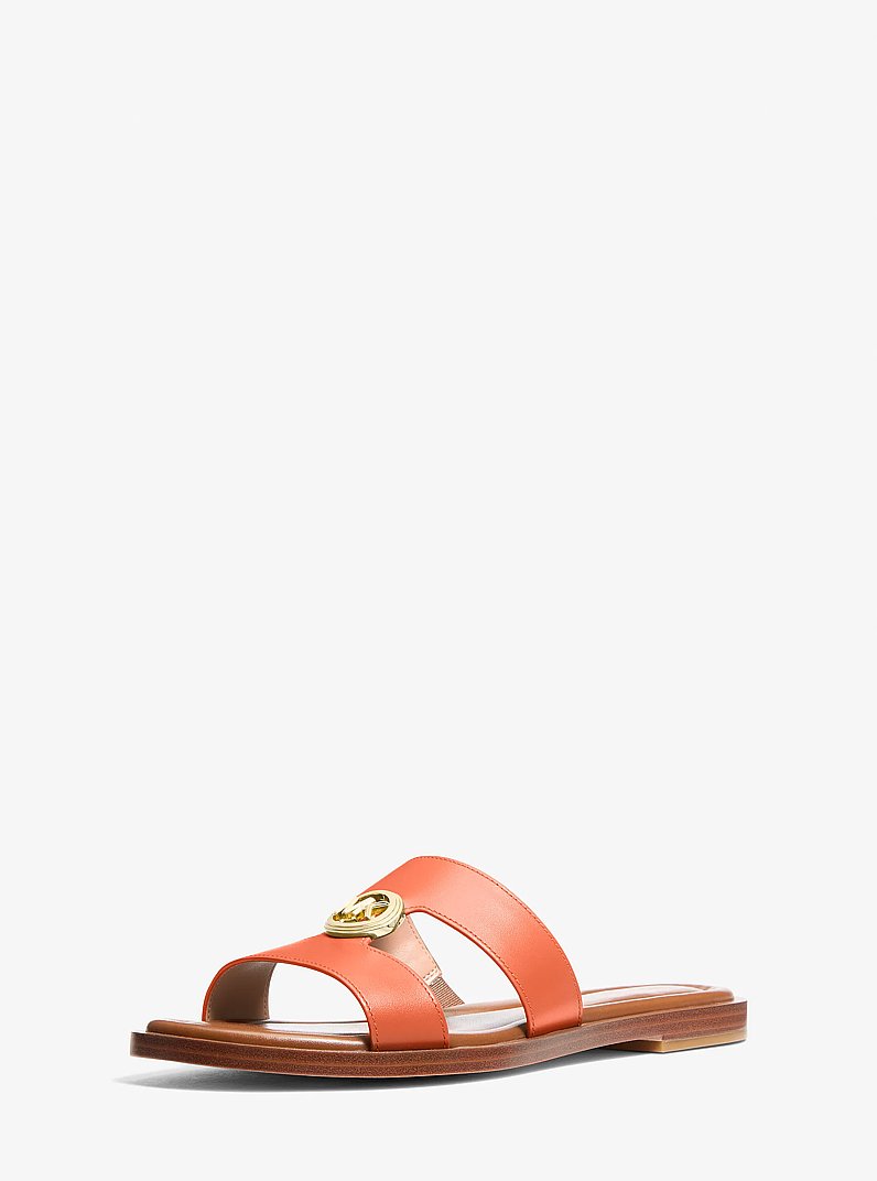 Erin Leather Sandal in MIMOSA | Michael Kors