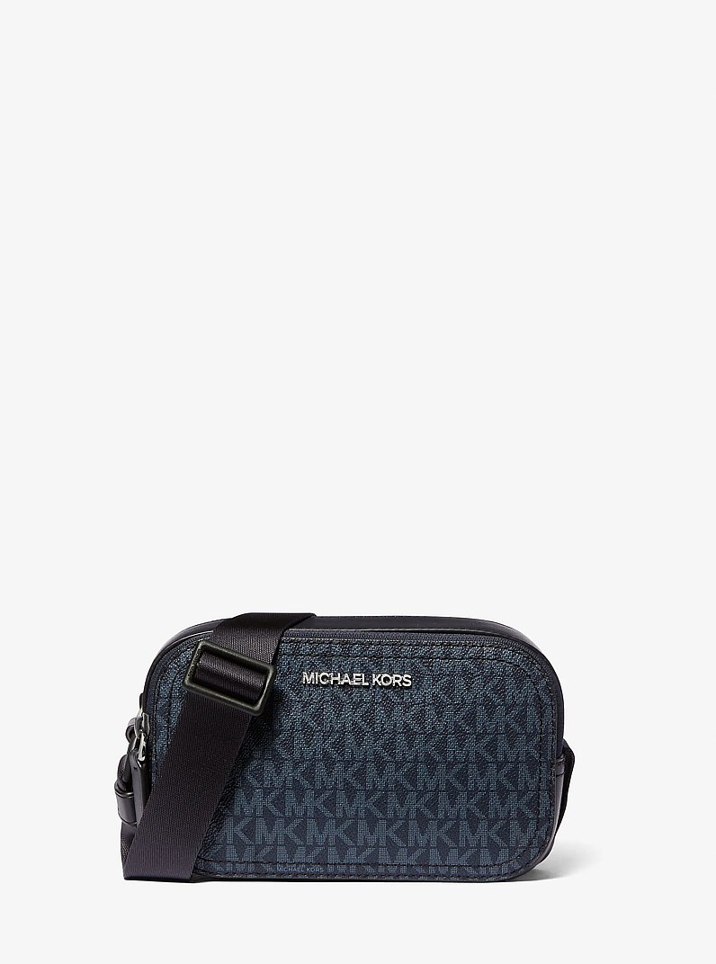 Cooper Signature Logo Camera Bag in ADMRL/PLBLUE | Michael Kors