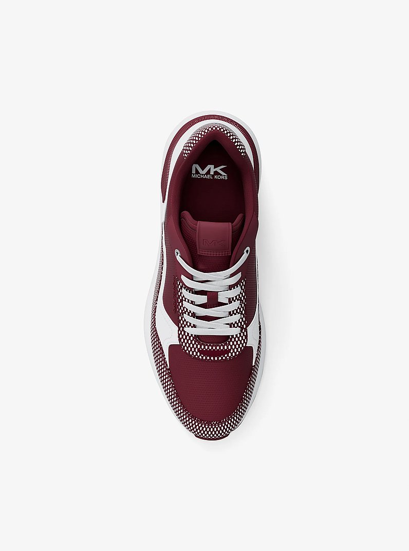 Trevor Mixed-Media Trainer in MULBERRY | Michael Kors