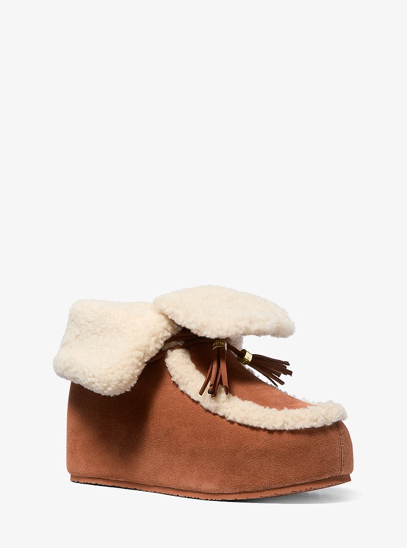 Effie Suede Boot in LUGGAGE | Michael Kors