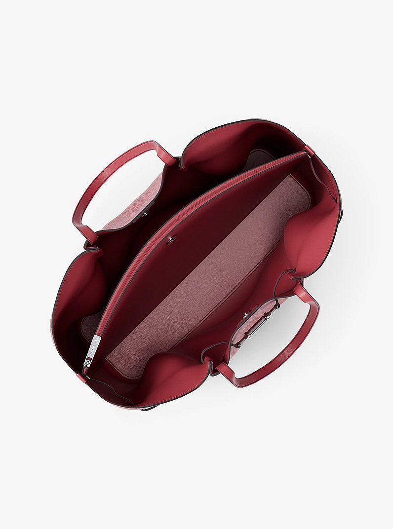 Bolso tote Carson grande con nuestro logotipo exclusivo in HIBISCUS | Michael Kors