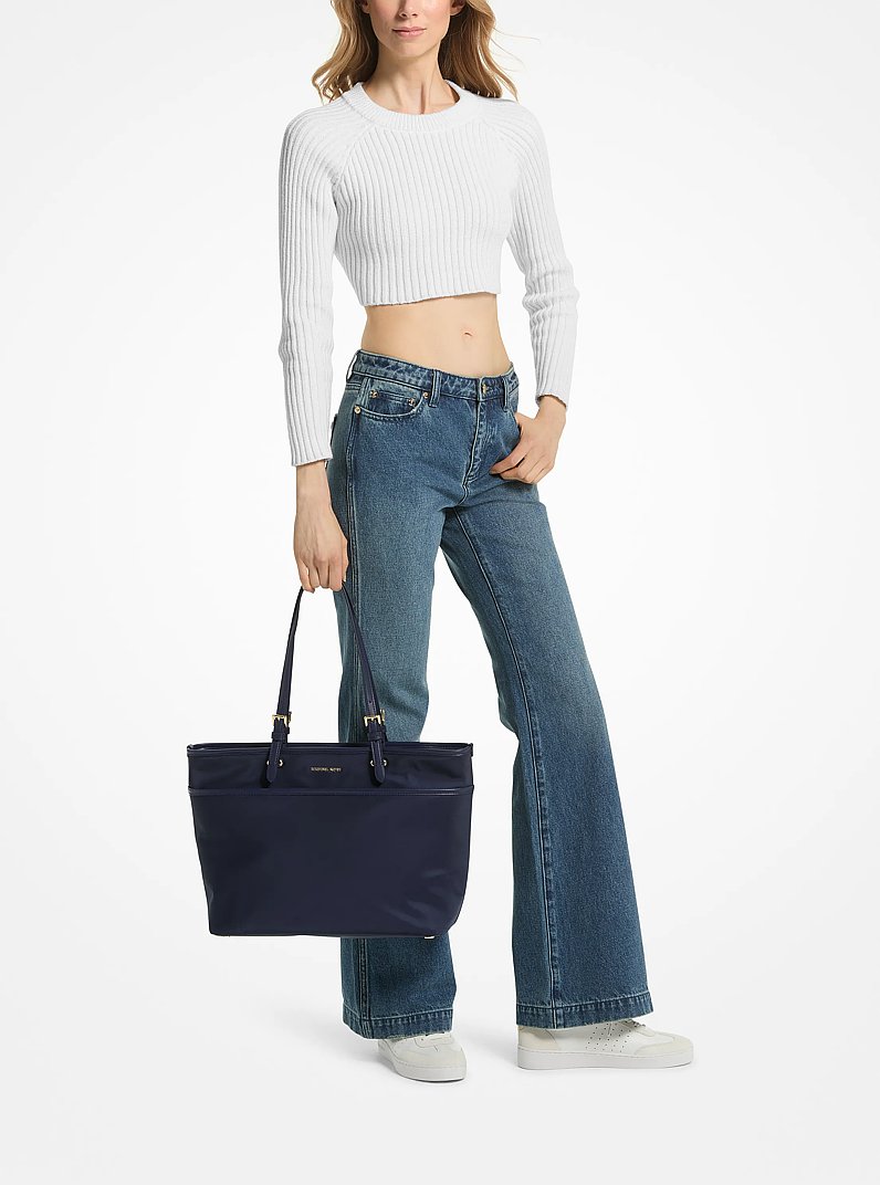 Winston Large Nylon Pocket Tote Bag in NAVY | Michael Kors
