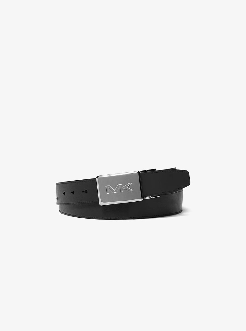 Ceinture r&eacute;versible &agrave; logo Signature in NOIR | Michael Kors