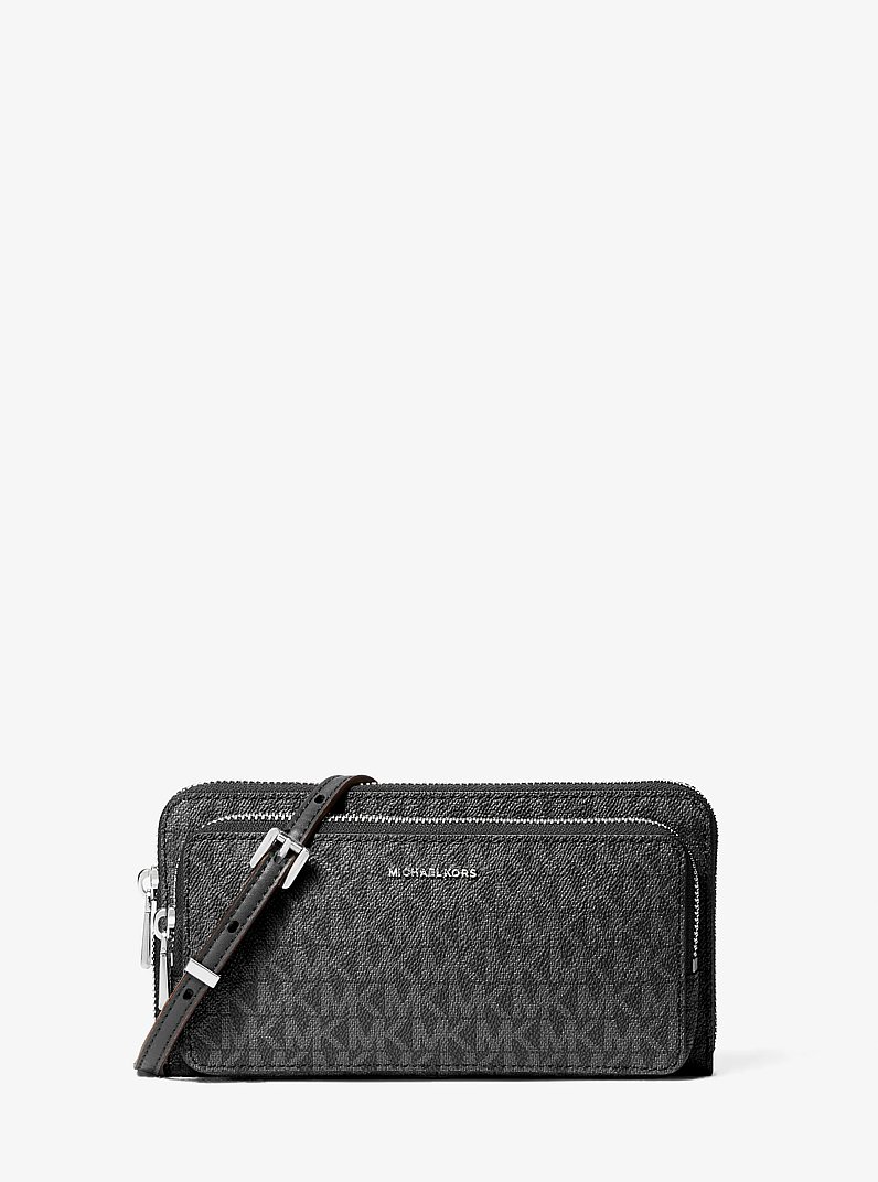 Bandolera continental Jet Set grande con logotipo in NEGRO | Michael Kors