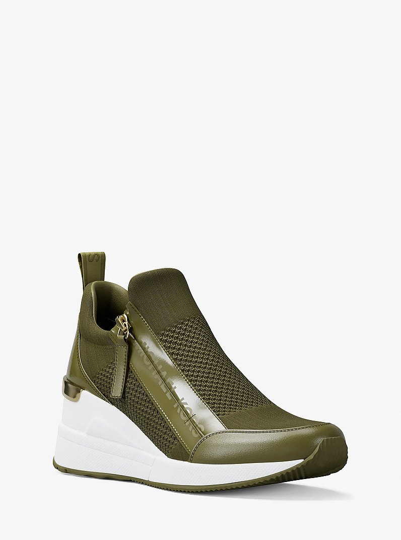 Willis Stretch Knit Trainer in PISTACHIO | Michael Kors