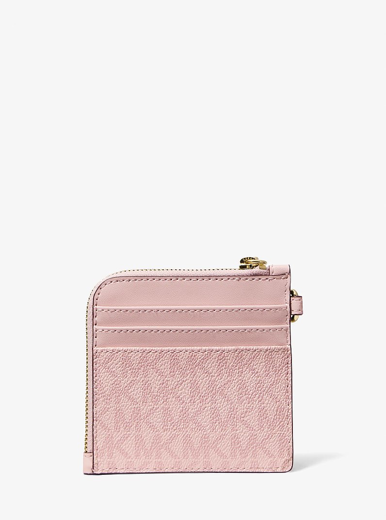 Jet Set Travel Signature Logo Chain Wallet in POWDER BLUSH | Michael Kors