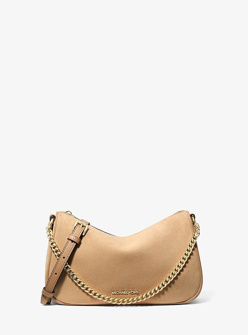 Carmela Medium Convertible Crossbody Bag in CAMEL | Michael Kors