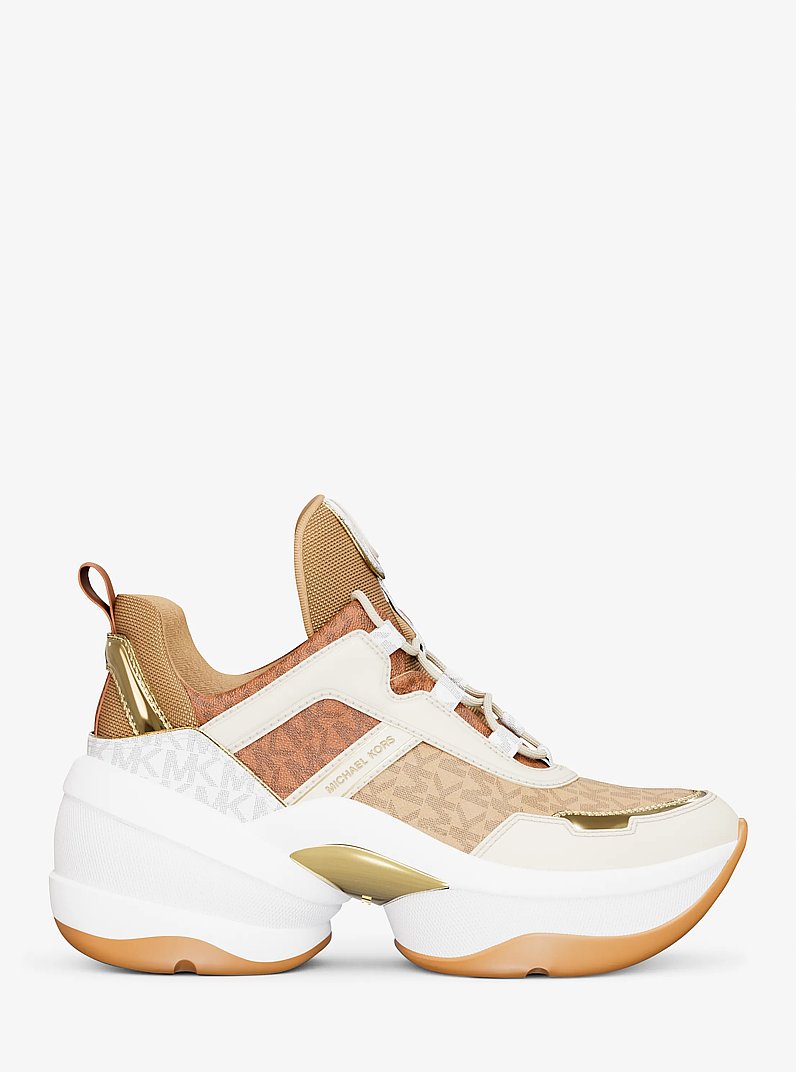 Espadrille Olympia en mat&eacute;riaux multiples in CR&Egrave;ME MULTI | Michael Kors