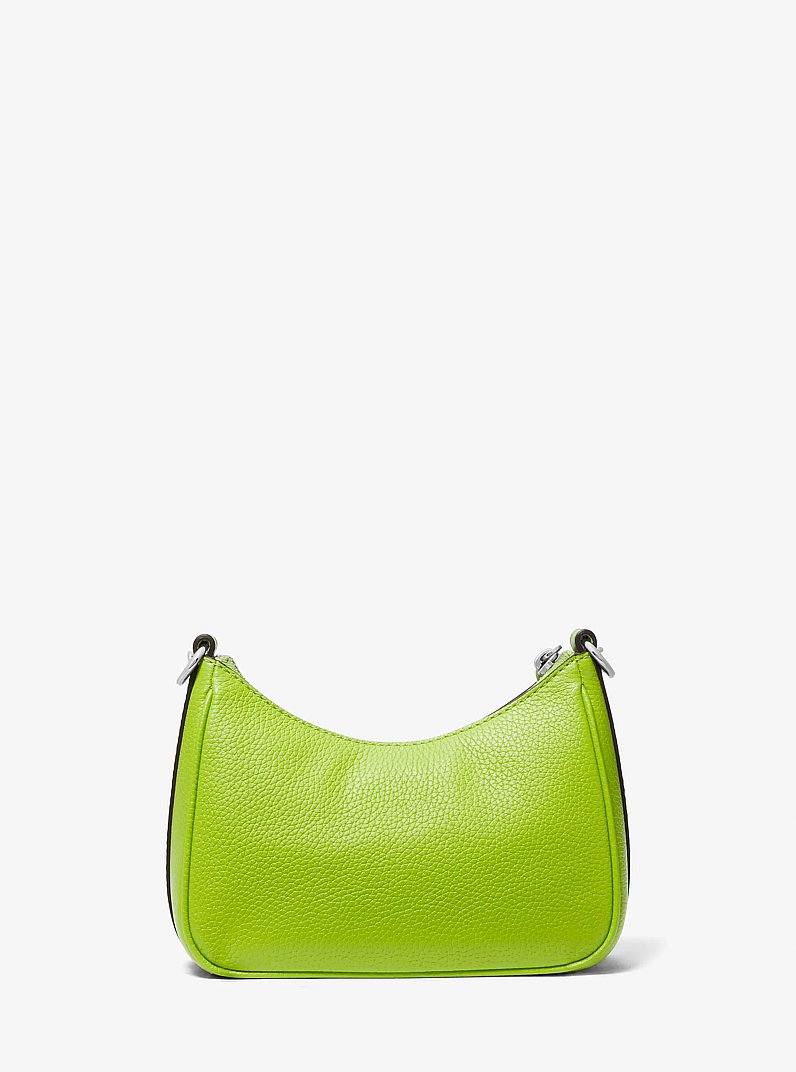 Jet Set Charm Small Leather Pochette in PEAR | Michael Kors