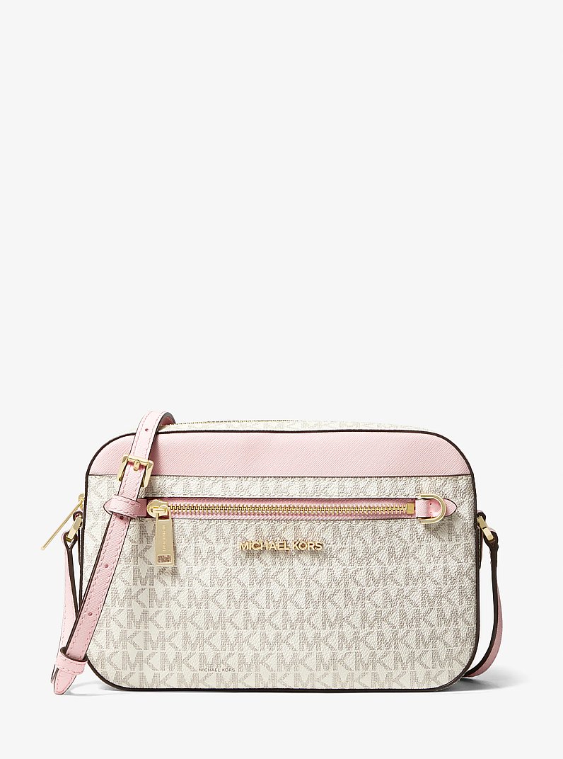 Bandolera Jet Set grande con logotipo in ROS&Aacute;CEO POLVORIENTO MULTICOLOR | Michael Kors