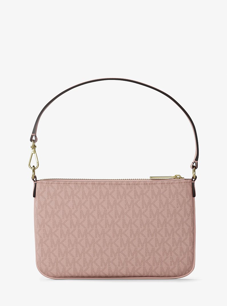 Jet Set Small Signature Logo Convertible Wristlet in POWDER BLUSH | Michael Kors
