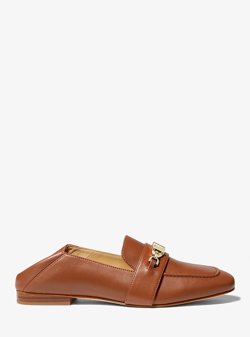 Tiffanie Leather Loafer in LUGGAGE | Michael Kors