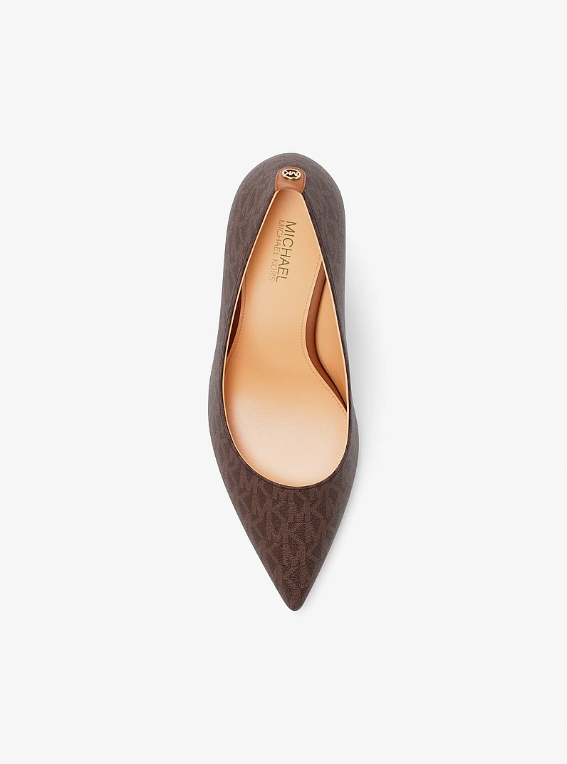 Willa Signature Logo Pump in BROWN | Michael Kors