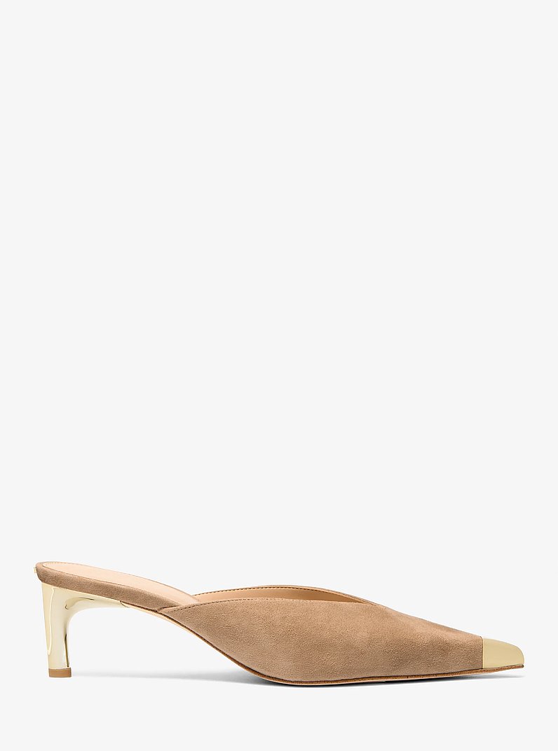 Kasia Suede Mule in HUSK | Michael Kors