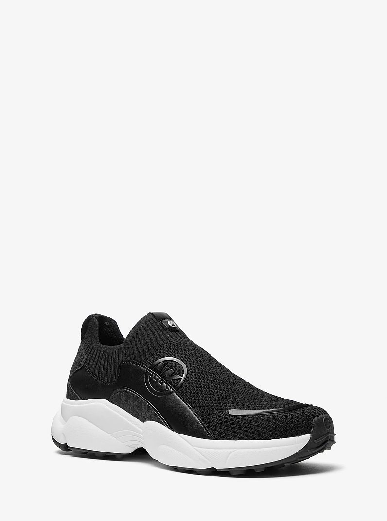 Sami Stretch Knit Trainer in BLACK | Michael Kors