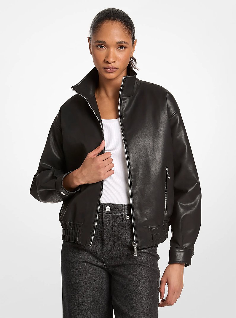 Blouson surdimensionn&eacute; in NOIR | Michael Kors