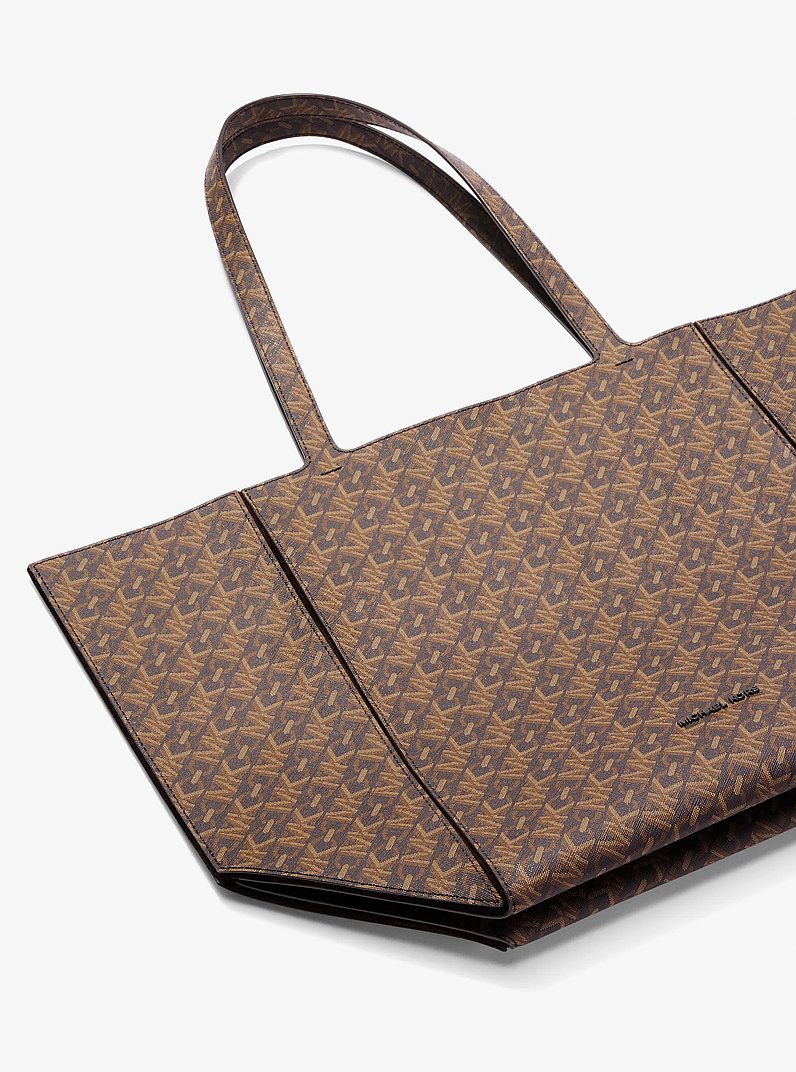 Jordi Large Empire Monogram Tote Bag in BROWN | Michael Kors