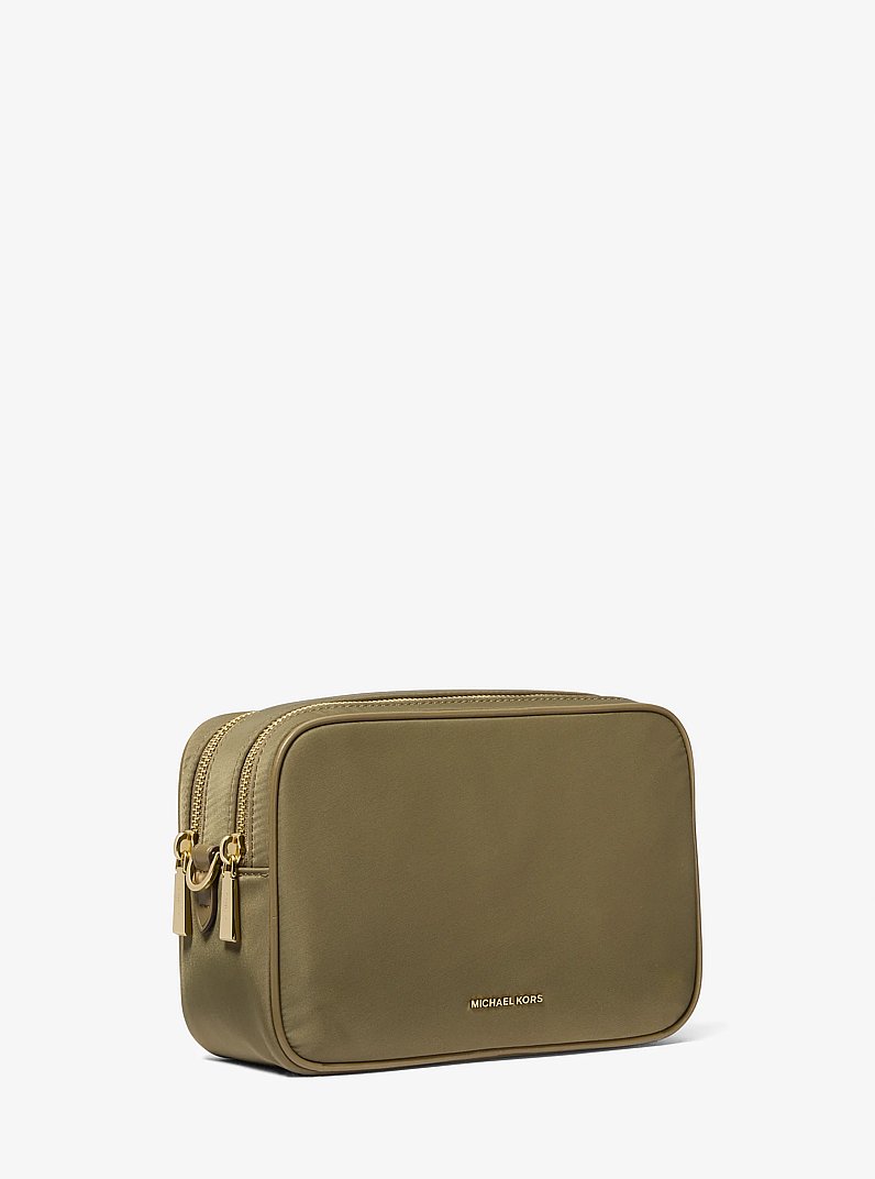 Bryant Medium Nylon Camera Crossbody Bag in SAFARI GREEN | Michael Kors