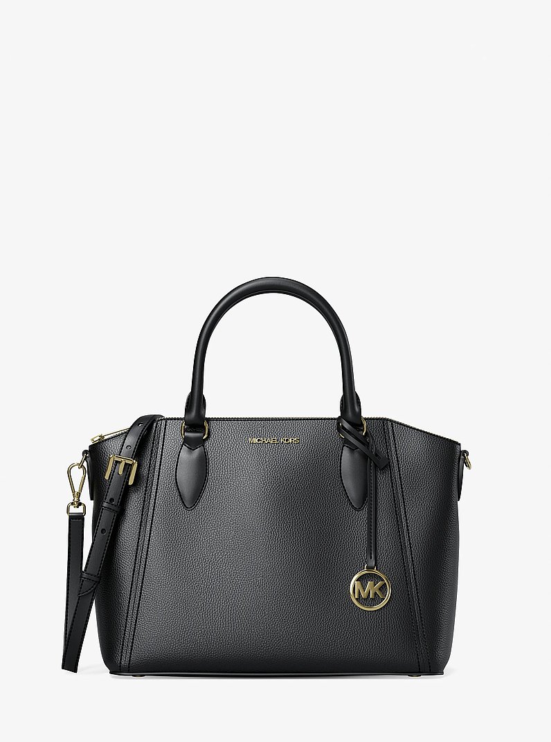 Sienna Medium Satchel in BLACK | Michael Kors