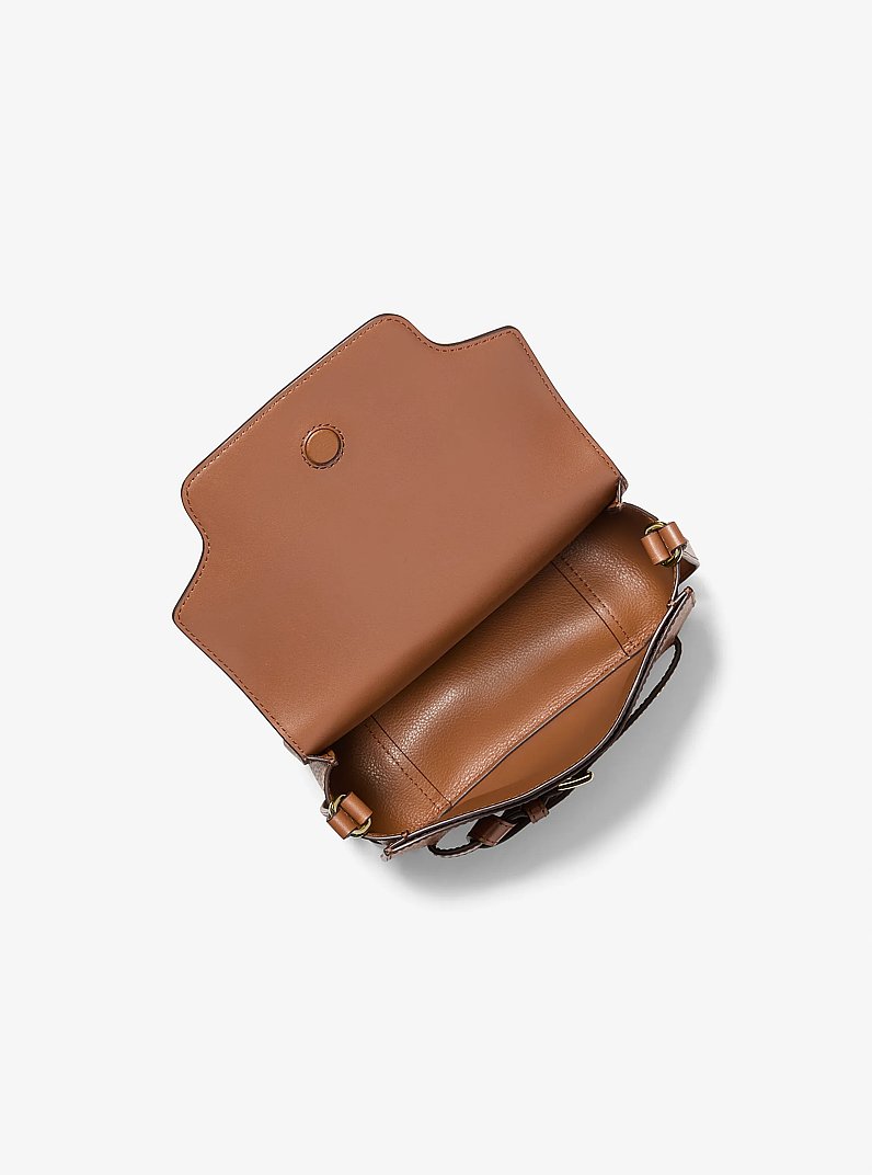 Umh&auml;ngetasche Emilia Small aus gekrispeltem Leder in LUGGAGE | Michael Kors