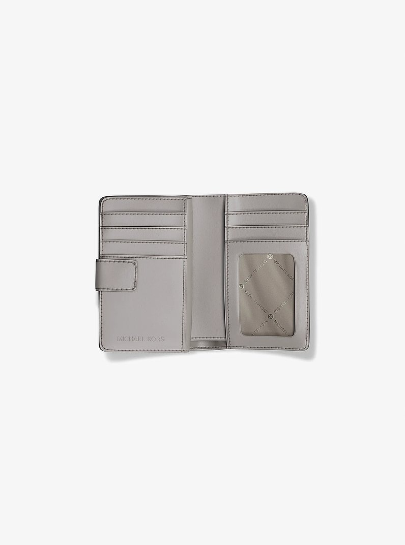 Jet Set Medium Signature Logo Bi-Fold Wallet in OPTIC WHITE | Michael Kors