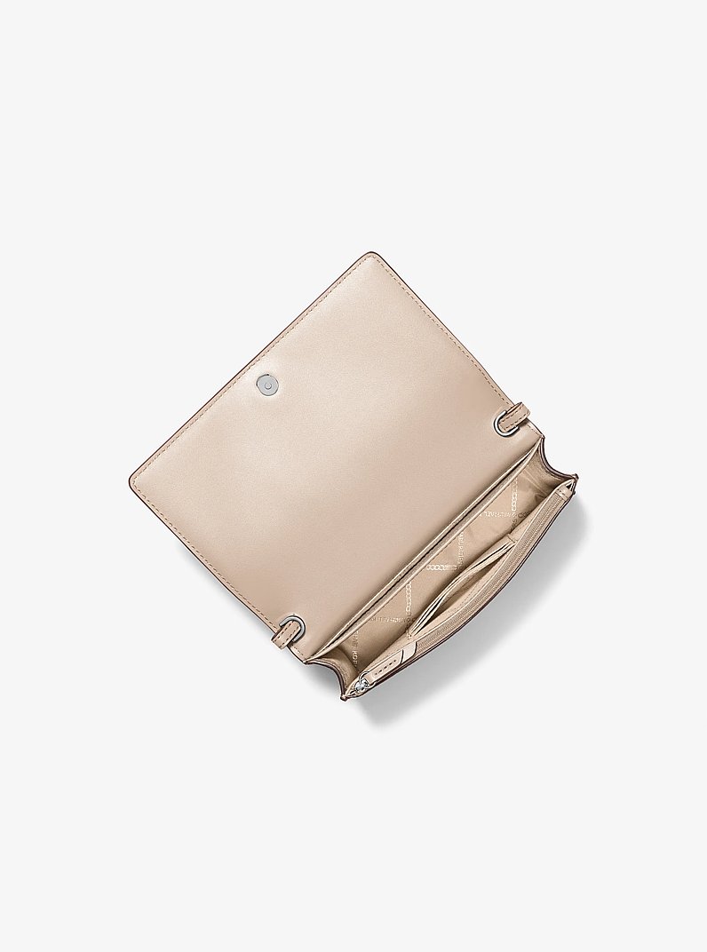 Jet Set Medium Pebbled Leather Crossbody Bag in LIGHT SAND | Michael Kors